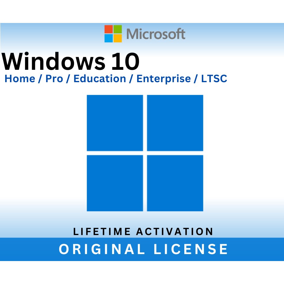 Windows 10 Home | Pro | Education | Enterprise | LTSC - Original Lifetime
