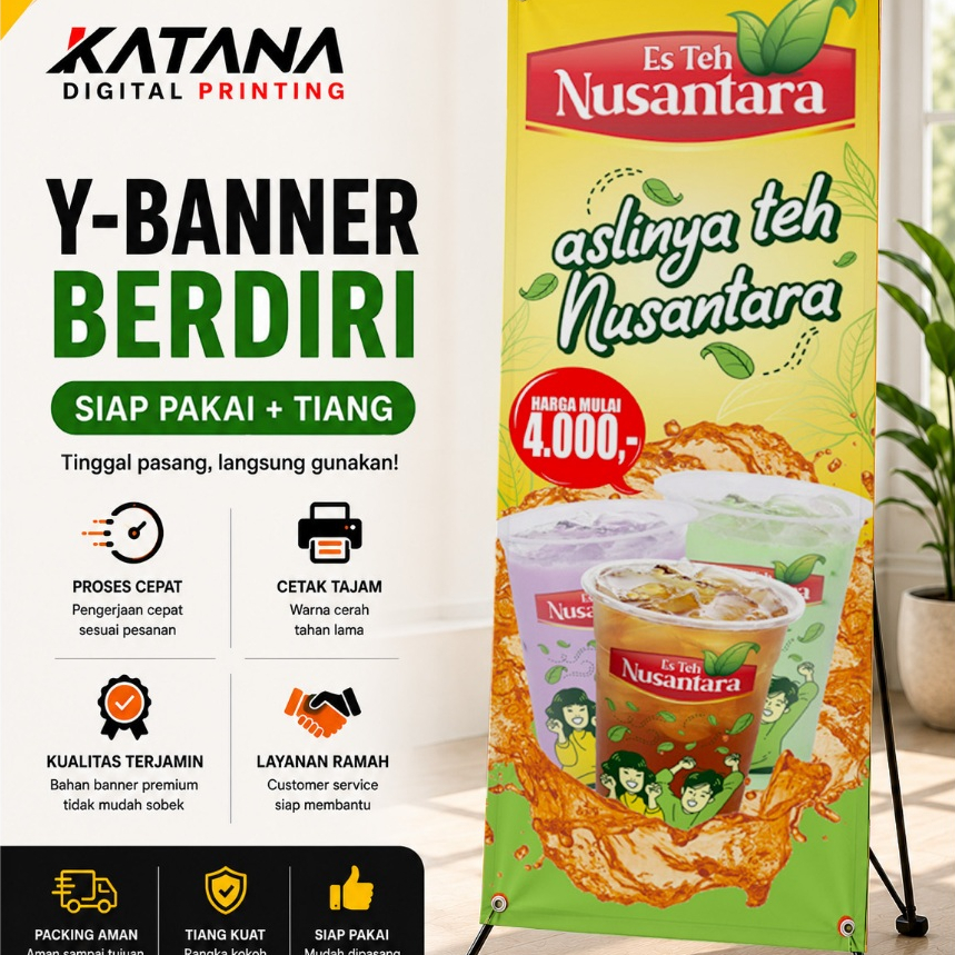 Banner Es Teh Nusantara / Cetak Spanduk Banner Es Teh Nusantara