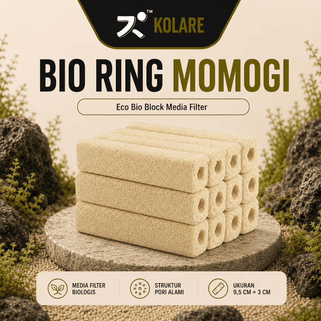 Eco Bio Block Media Filter Japan Rumah Bakteri - Bio Ring Momogi