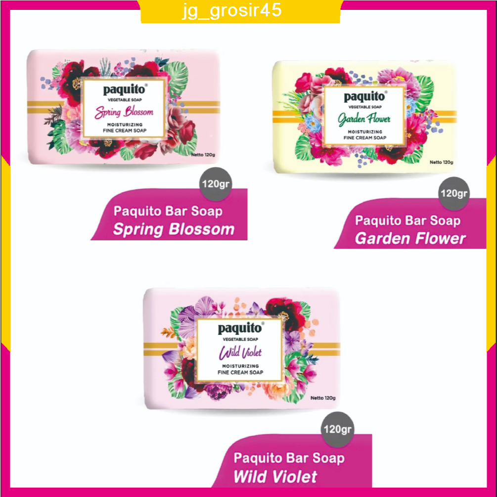Paquito soap vegetable  120 gr - sabun