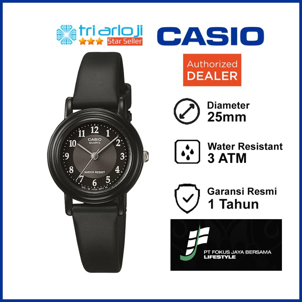 CASIO LQ-139AMV-1B3LDF Jam Tangan Wanita Analog Rubber LQ-139AMV-1B3 LQ139AMV LQ139