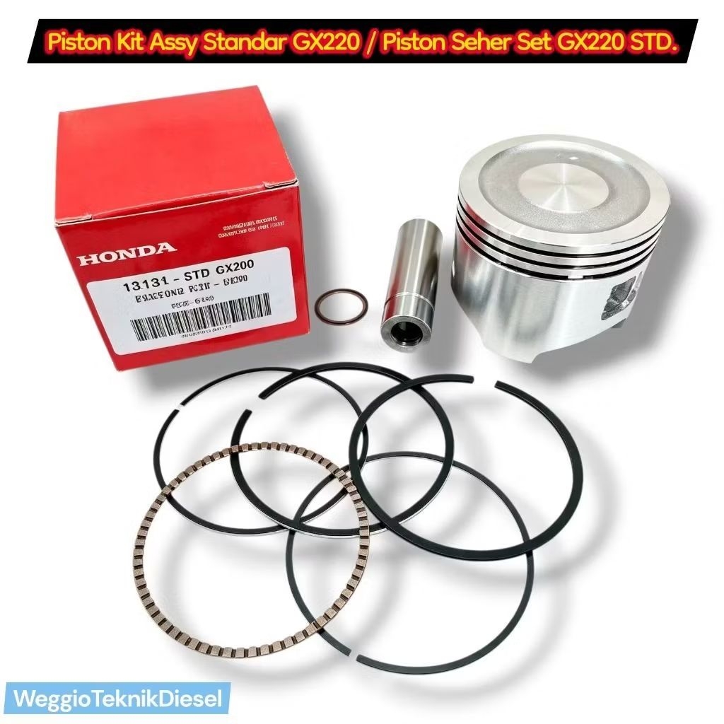 Piston Kit Assy Standar GX220 / Piston Seher Set GX220 STD.