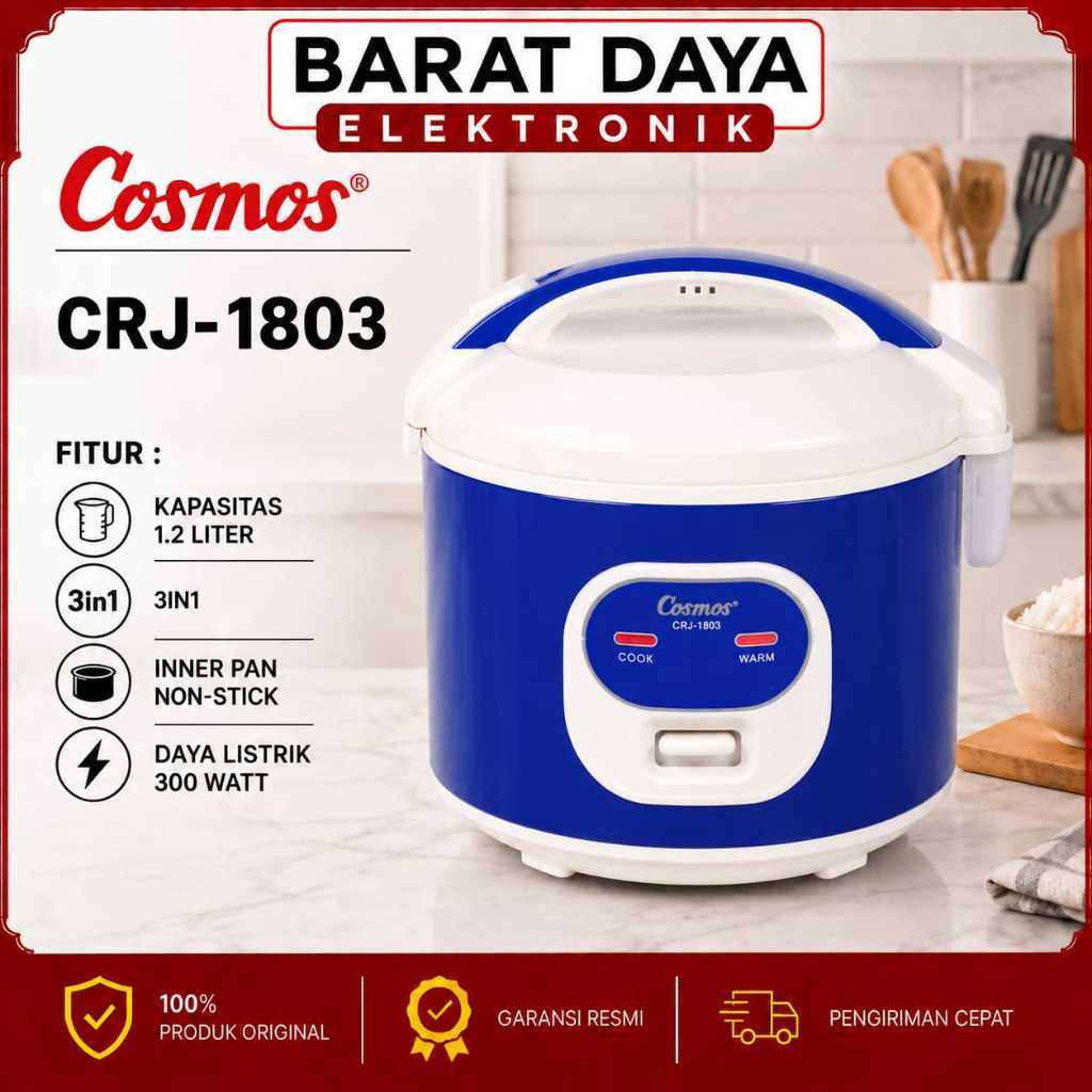 Magic Com Cosmos CRJ 1803 Kapasitas 1.2 Liter Magic Com Kecil