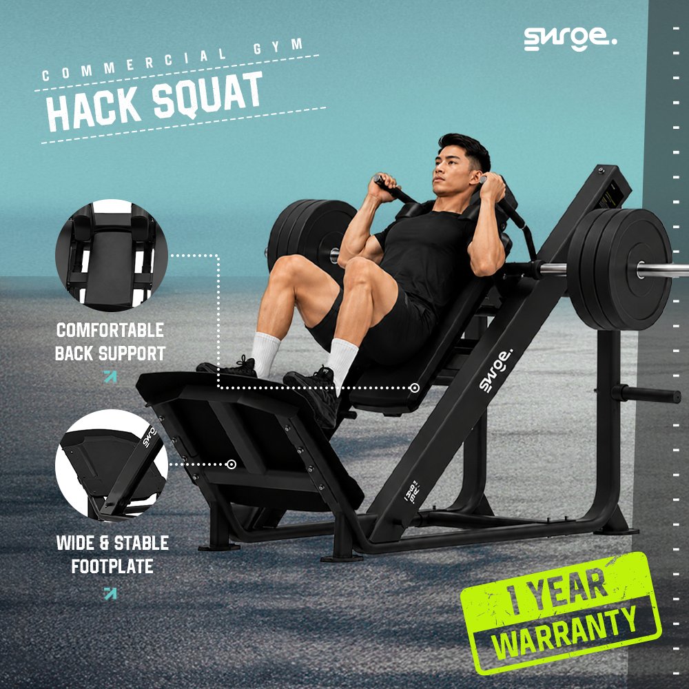 SURGE Hack Squat Machine Commercial | Plate Loaded Leg Press Squat Glutes & Quadriceps