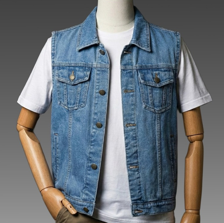 JB - Vest Denim Bioblitz - Rompi Jeans Pria