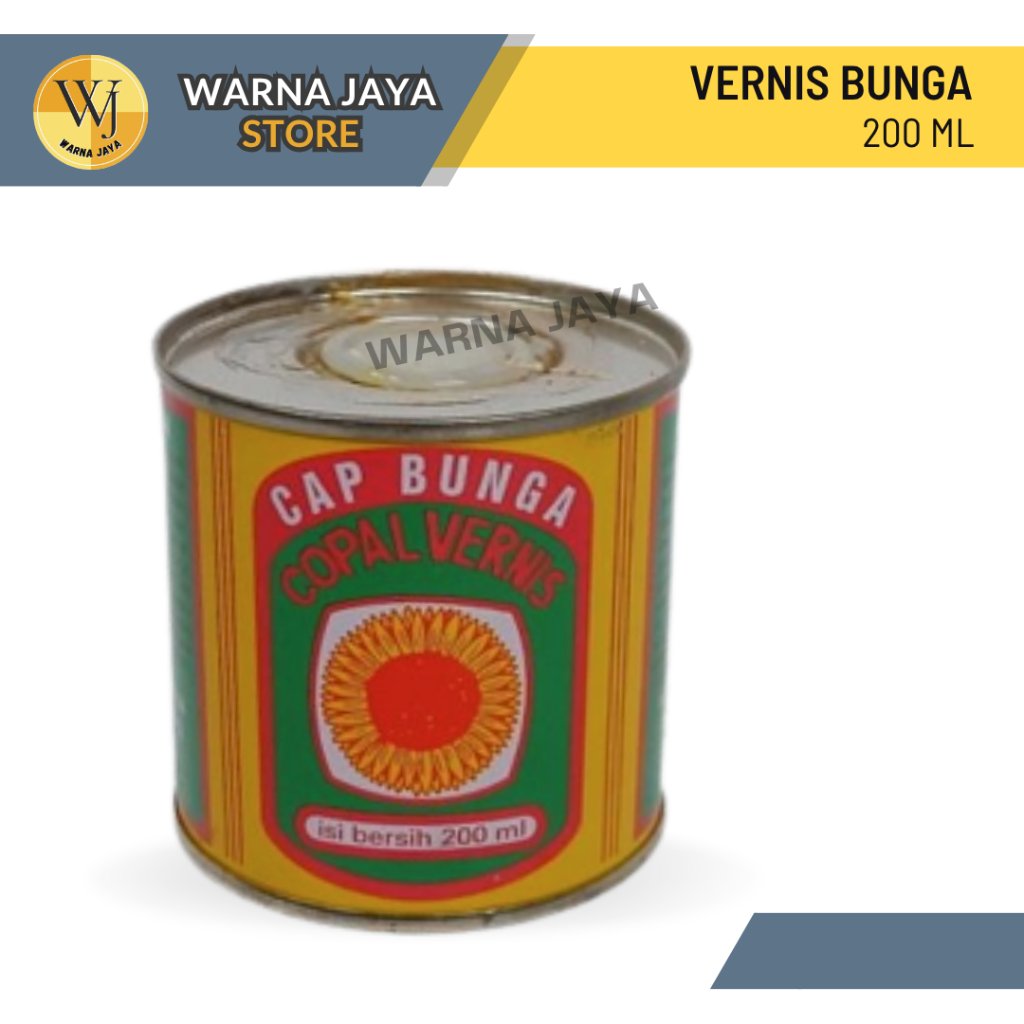 Vernis Kayu Cap Bunga 200 ml / Varnish Copal Vernis 200ml Pengkilat Kayu