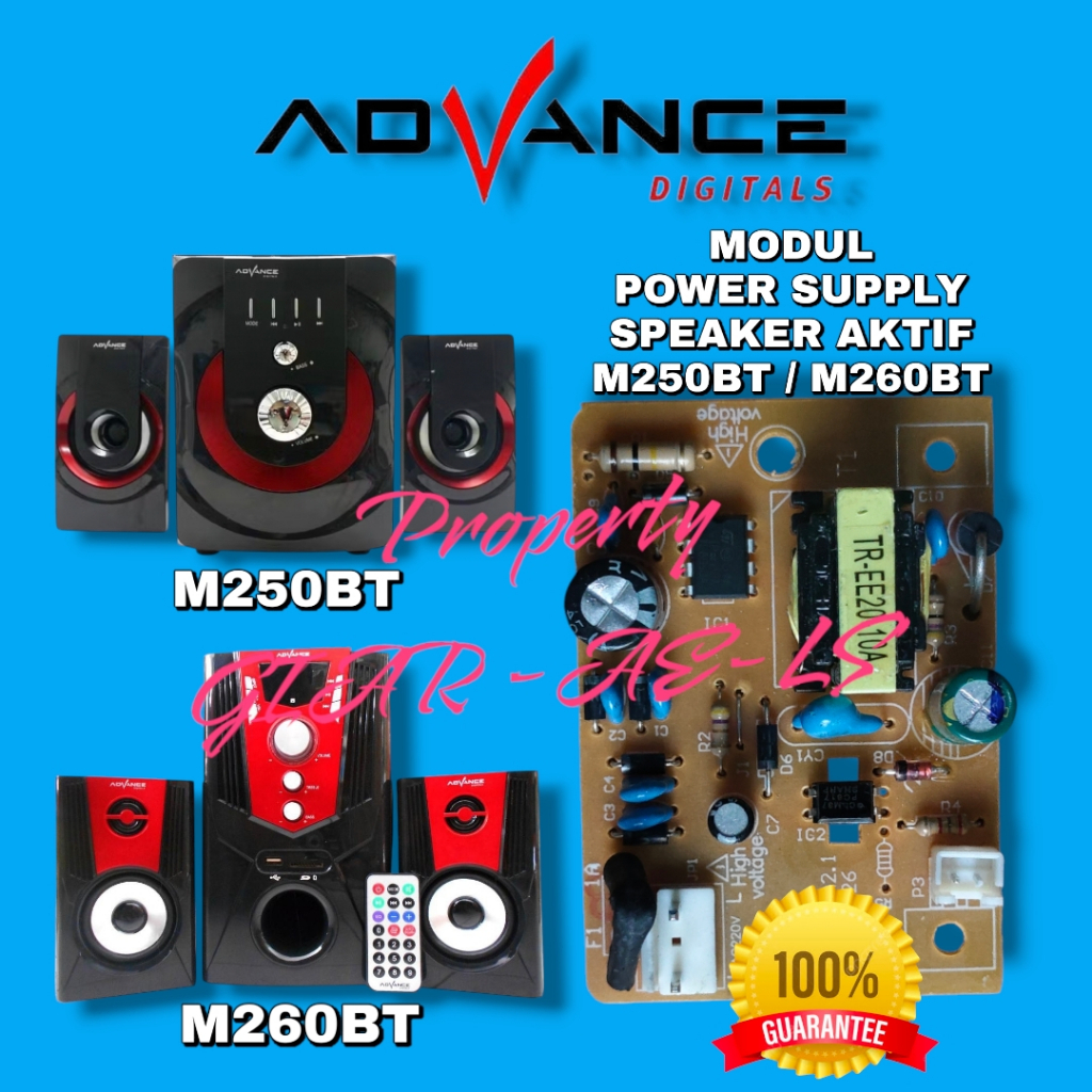 M250BT ADVANCE M250BT 260BT POWER SUPPLY SPEAKER AKTIF ADVANCE M250BT 260BT