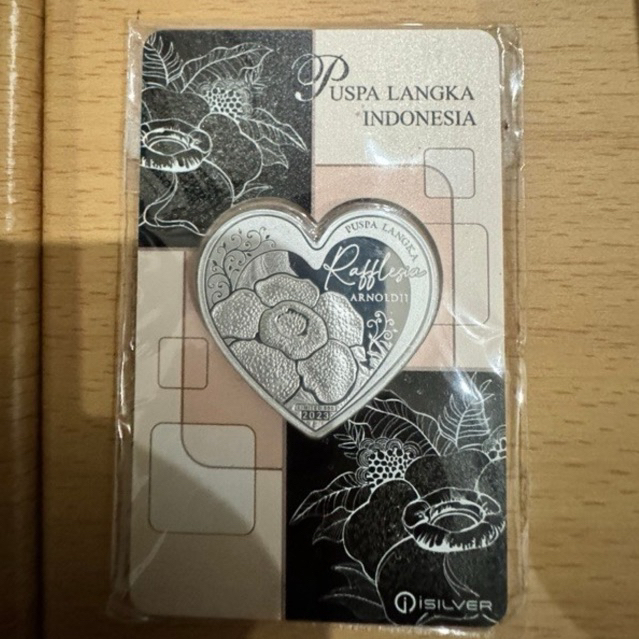 Finesilver perak raflesia uncolor seri puspa langka indonesia isilver 25 gr