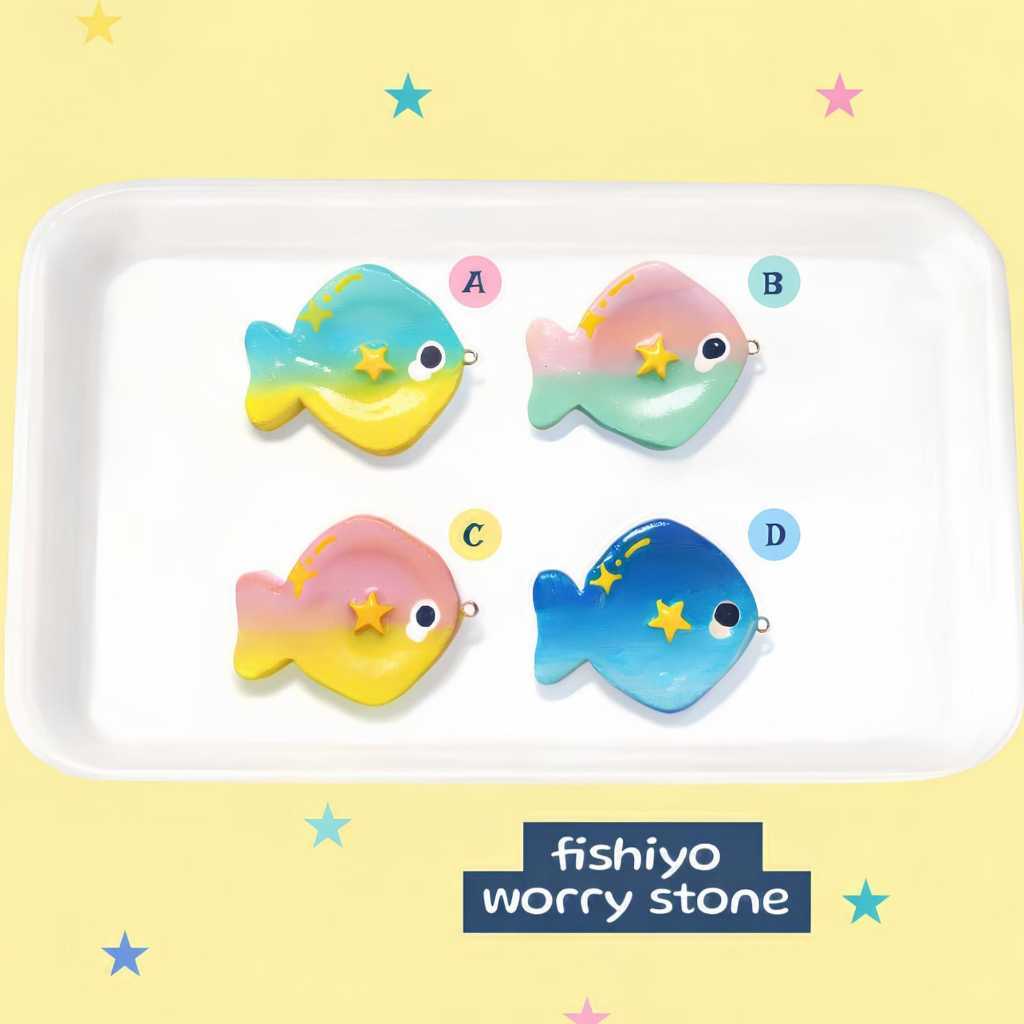 fishiyo worry stone / keychain