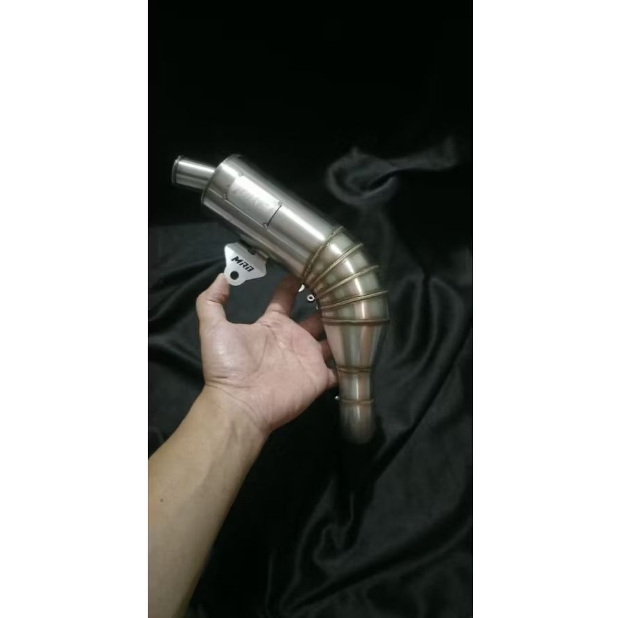 Knalpot sprayer ZK 49cc / Mini GP Model RX King Telo Silencer Original by Mr. Berat