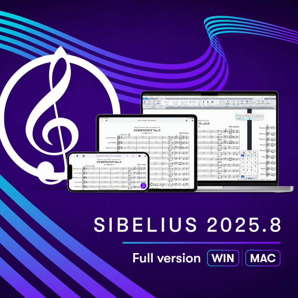 Software Music Notation - Sibelius Ultimate v2025 Full Version WiN MAC