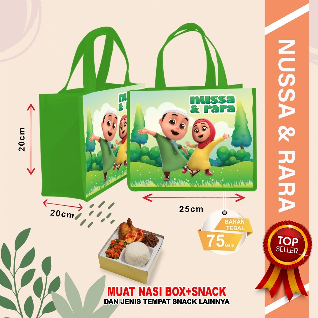 Tas Ultah Anak Motif Nusa Rara Murah Design Lucu