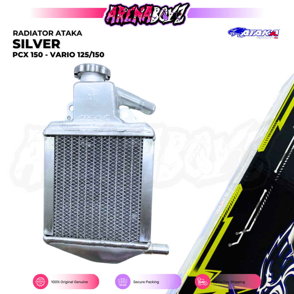 Radiator ATAKA Racing aluminium Vario New CNC - Radiator Ataka PCX Vario Original Parts Ataka Malays