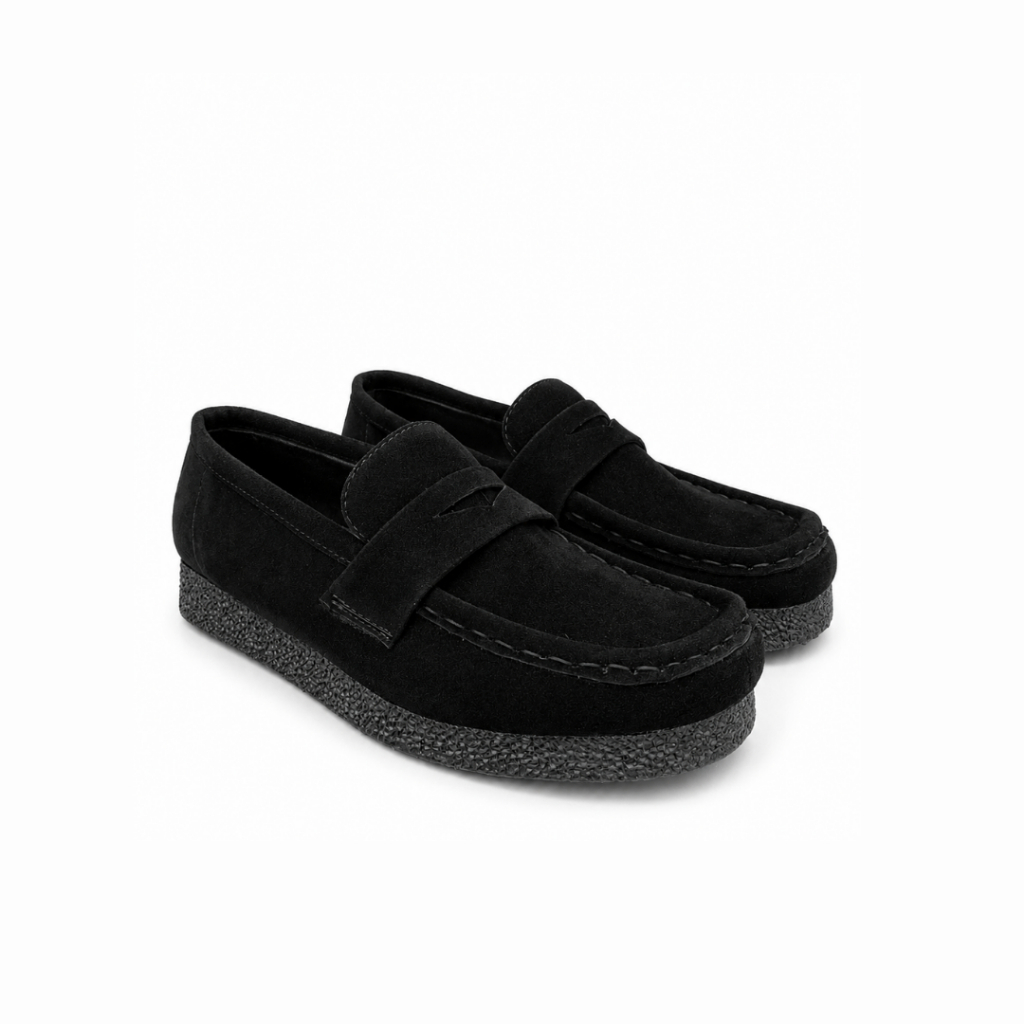 HEYJUDE | Vible Loafers Sepatu Chungky | Loafers Suede Casual Wallabee Pria Wanita