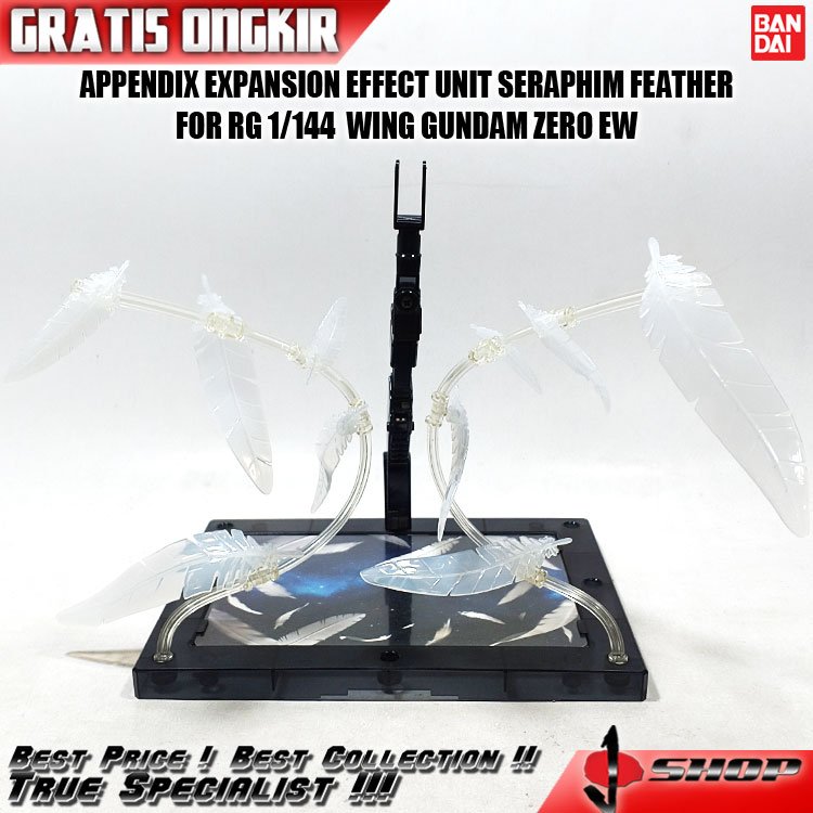 APPENDIX EXPANSION EFFECT UNIT SERAPHIM FEATHER FOR RG 1/144  WING GUNDAM ZERO EW / ENDLESS WALTZ AP