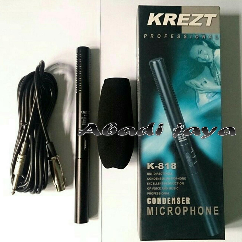 mic condensor mic krezt k818 krezt k 818 garansi resmi original