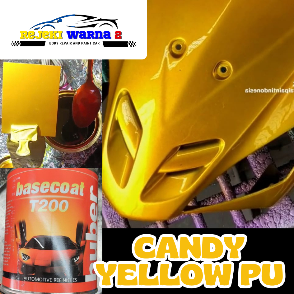Cat PU Candy Yellow/ Gold Kuning - Huber