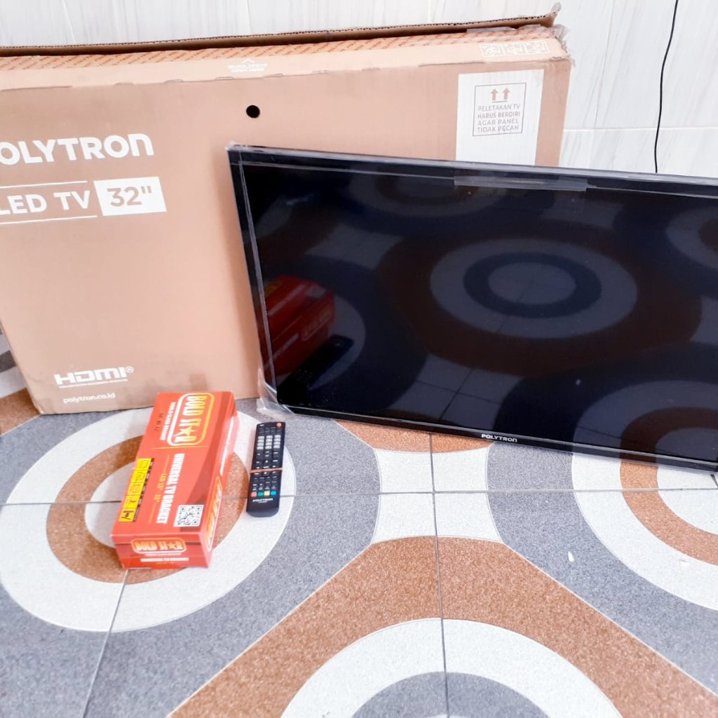TV LED POLYTRON 32IN DIGITAL TV KONDISI NORMAL SECOND BUKAN BARU [BK]