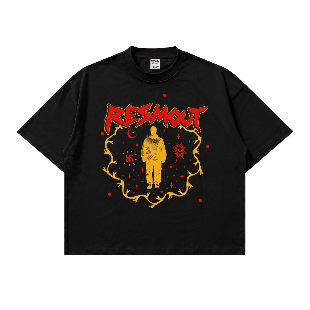 Resmout - Tshirt Boxy Oversized Astral Black 20s