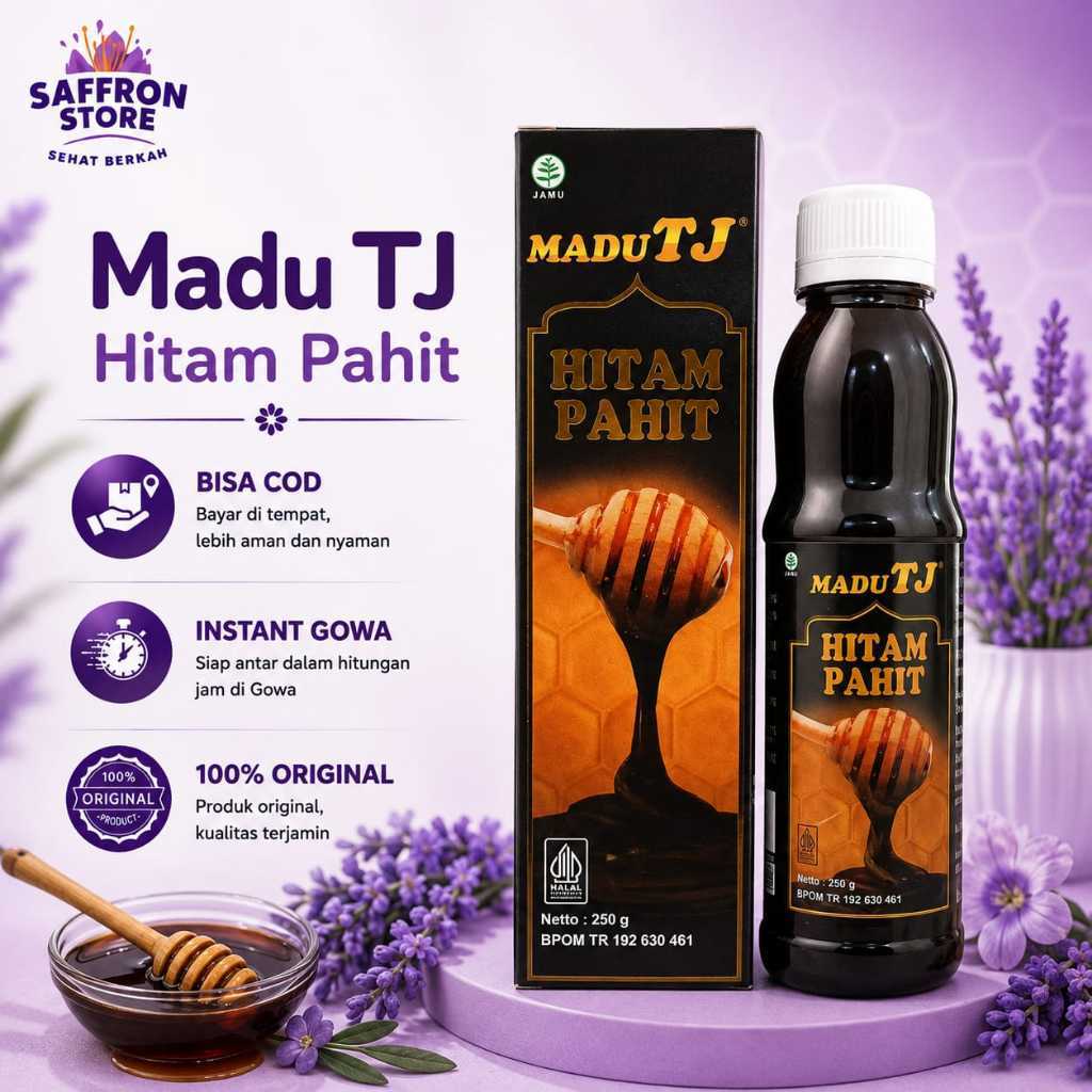 Madu TJ Hitam Pahit 250 Gram/ tj hitam pahit