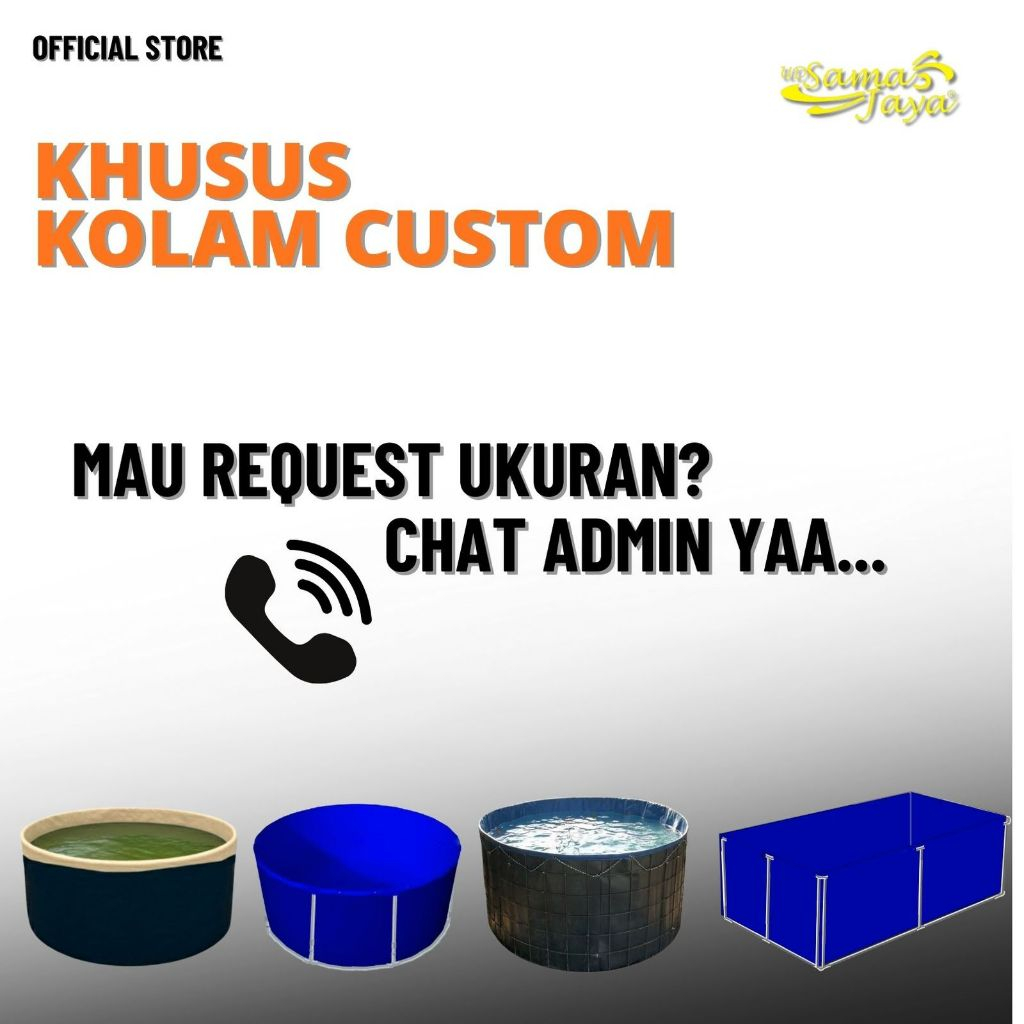 Paket Komplit Kolam Terpal D1 T50cm - Vat Koi