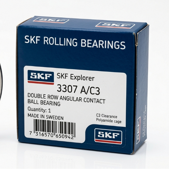 SKF 3307 A/C3 Double row angular contact ball bearing