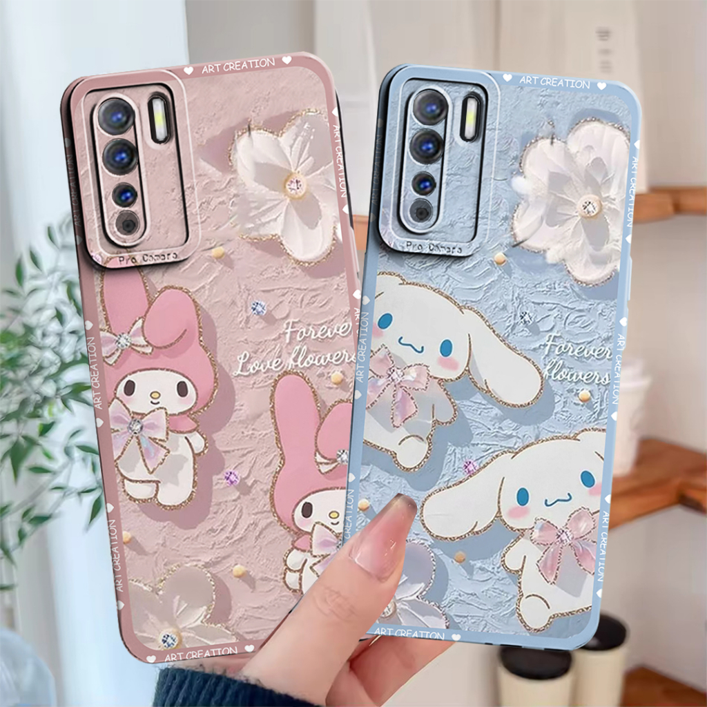 Softcase Compatible OPPO Reno 3 - OPPO A91 Fashion Case Karakter Lucu Anti Slip