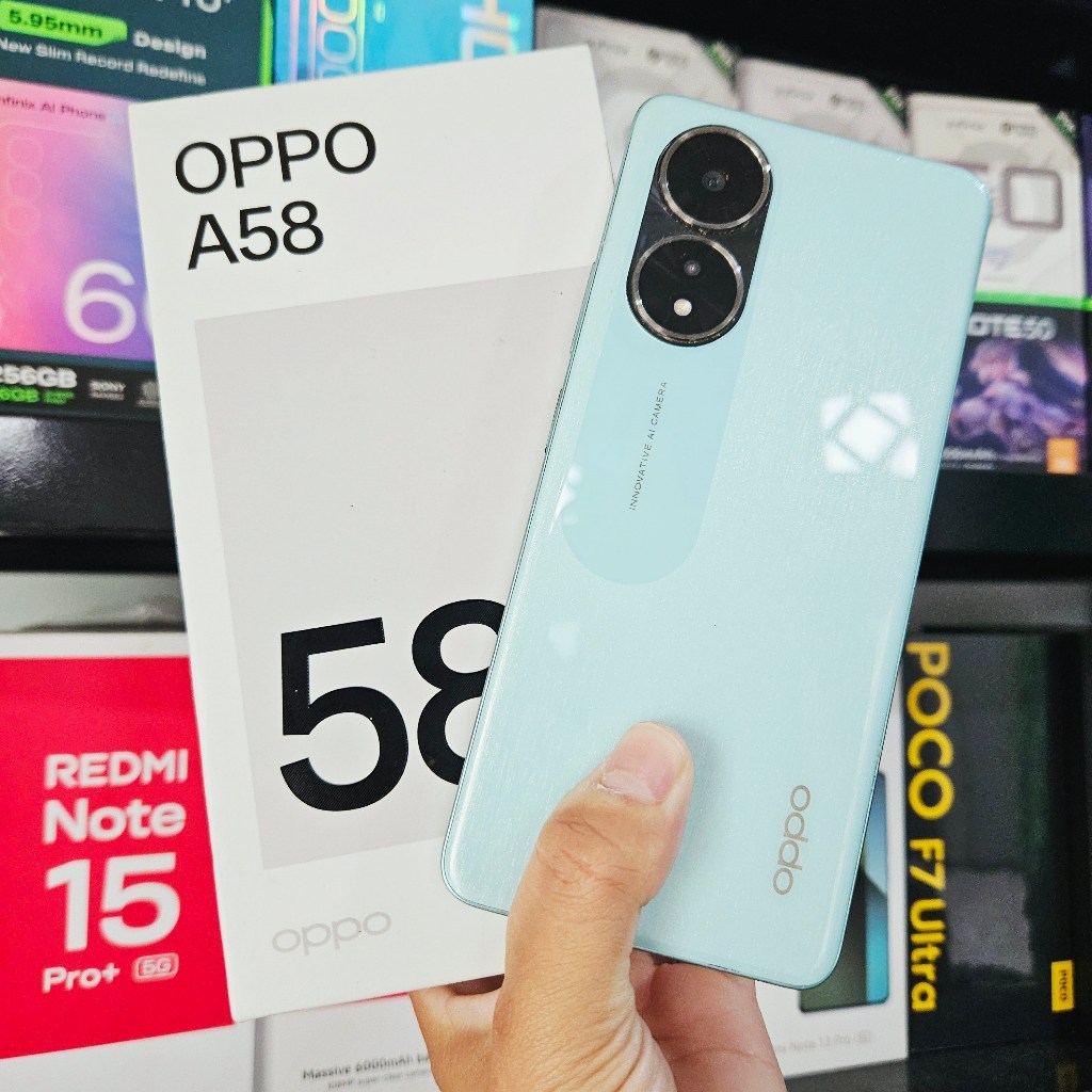 OPPO A58 SECOND / A58 SEKEN RAM 6/128GB HP SECOND HP SEKEN HP BEKAS HP MURAH