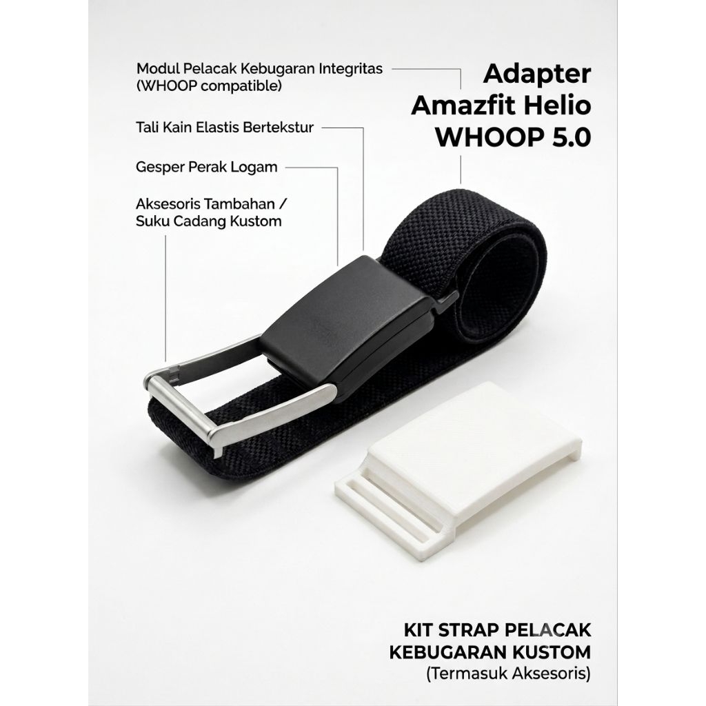 Adapter Clip Strap Jam Amazfit Helio whoop 5.0.Amazfit Helio Strap - Whoop Adapter