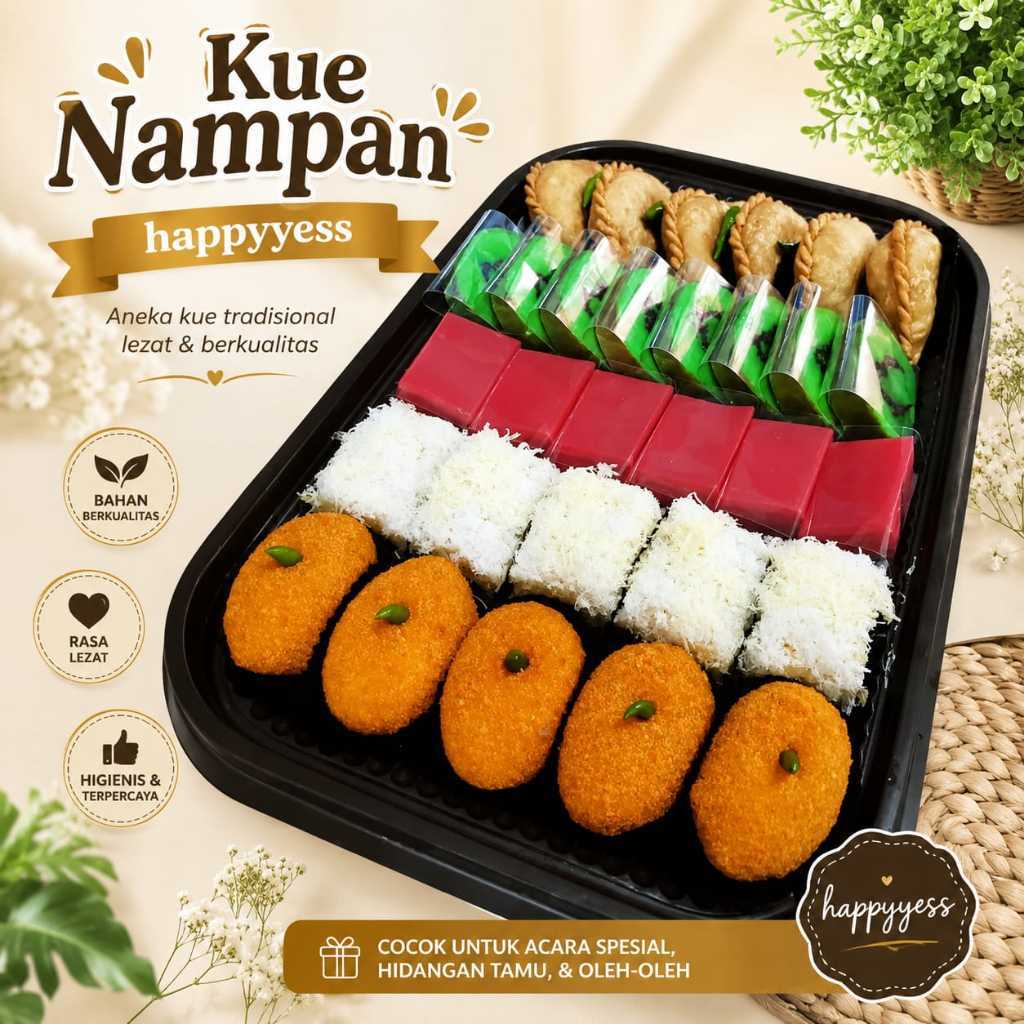 Kue Nampan Isi Aneka Jajanan Pasar - Paket Snack Acara, Syukuran & Hampers