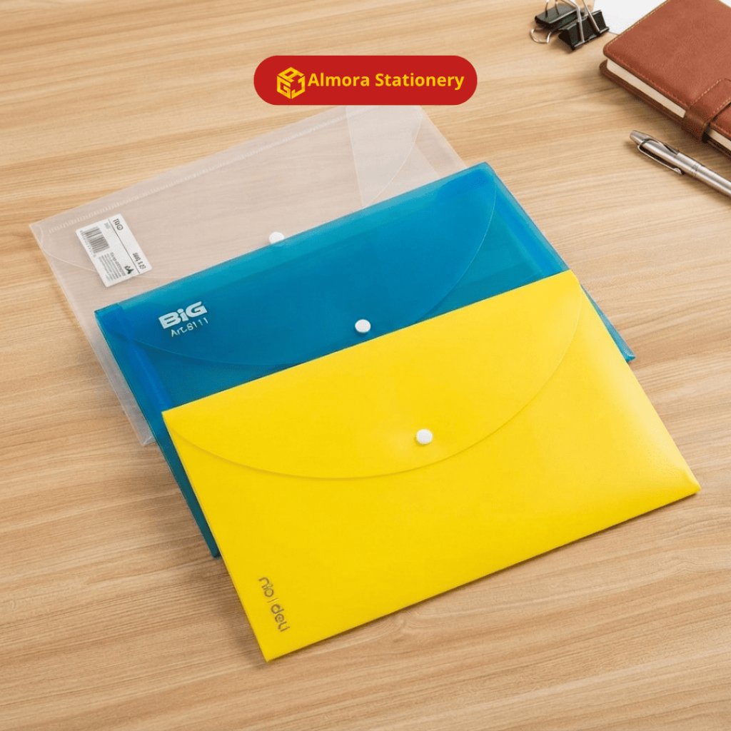 Map Plastik Kancing Ukuran F4 & A4 / Map File