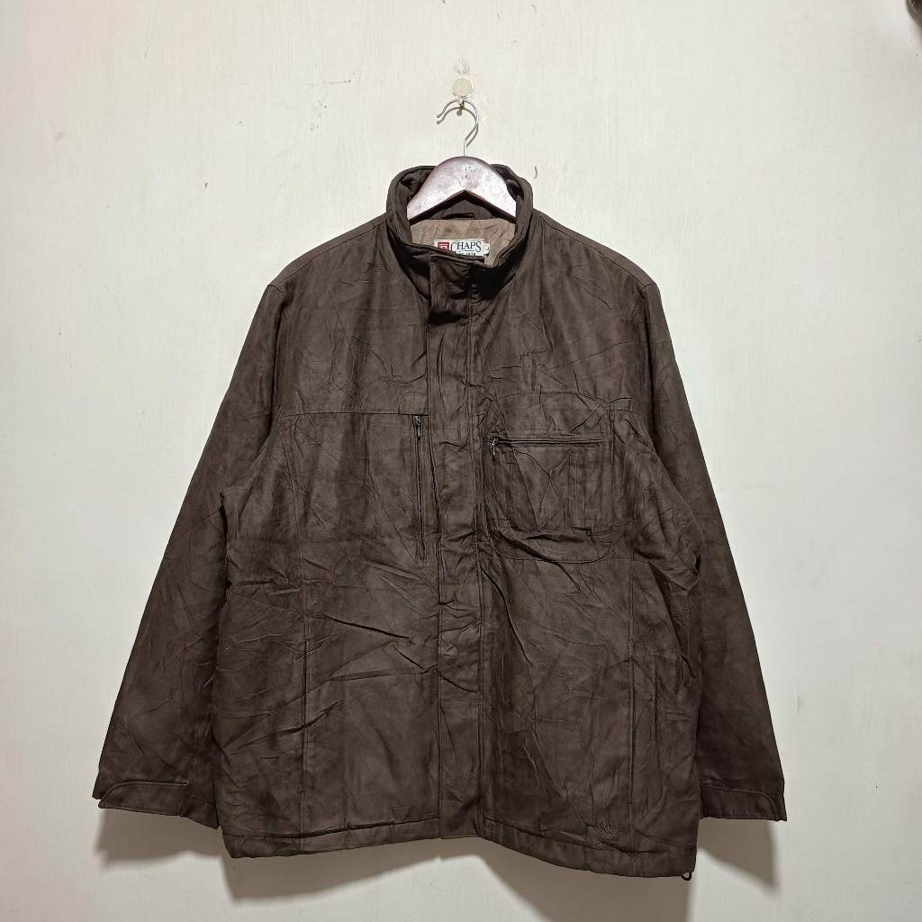 Chaps suede parka Jacket  Size : L