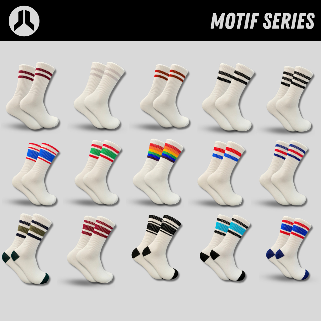 FOLKASOCKS - Kaos Kaki Oldschool Pria - Kaos Kaki Skate Motif