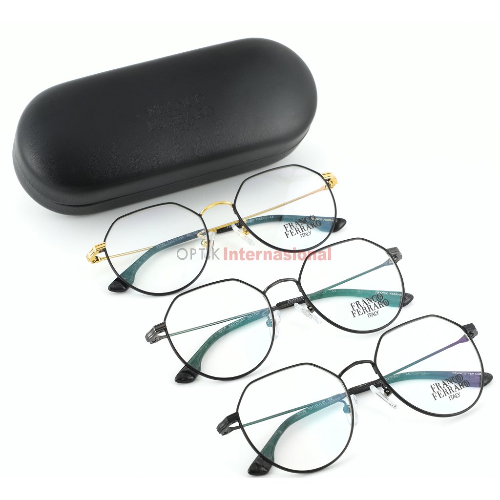 FRANCO FERRARO ITALY FF199 Frame Kacamata Branded Italy Original Unisex