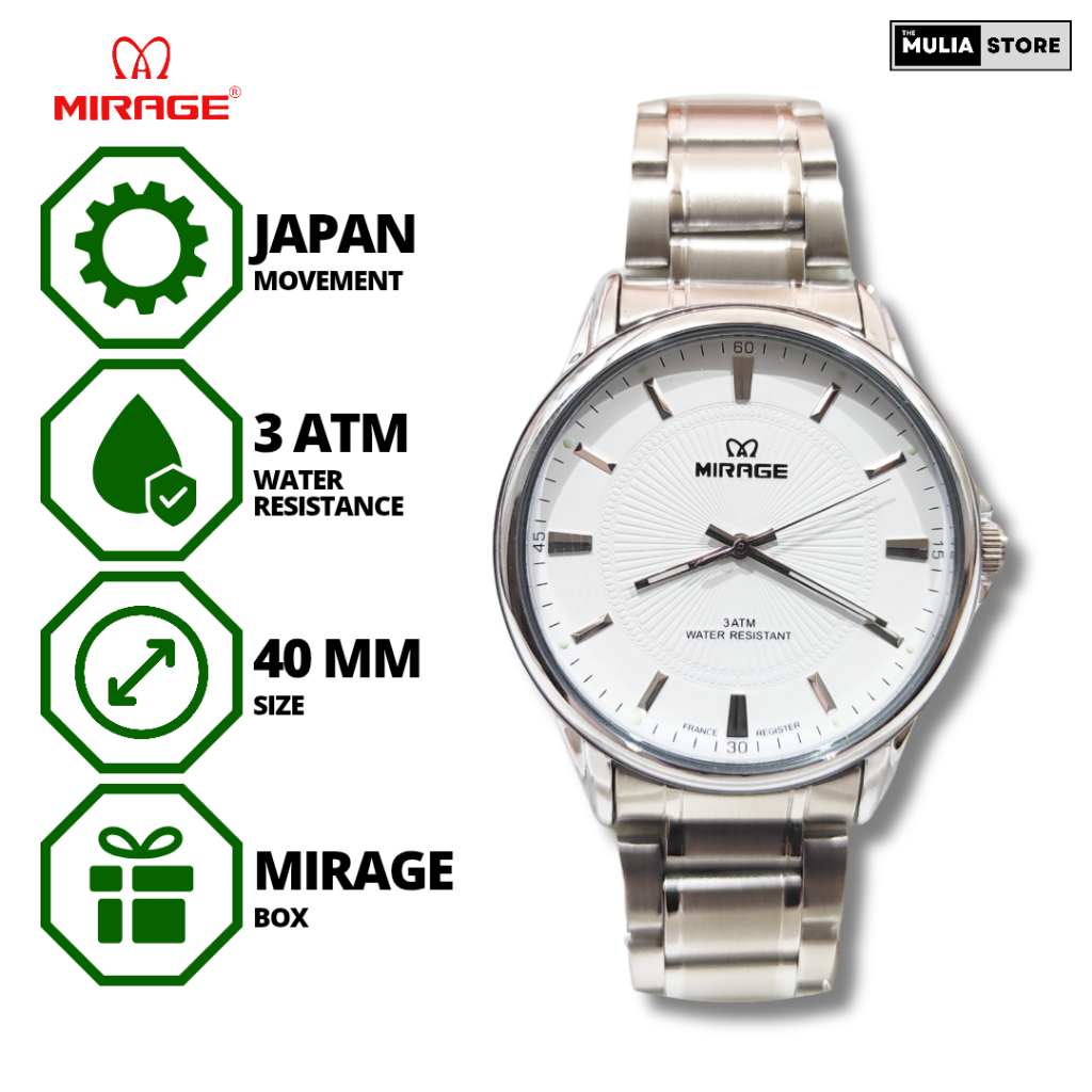 MIRAGE Jam Tangan Pria Mirage Original 8815 M Analog