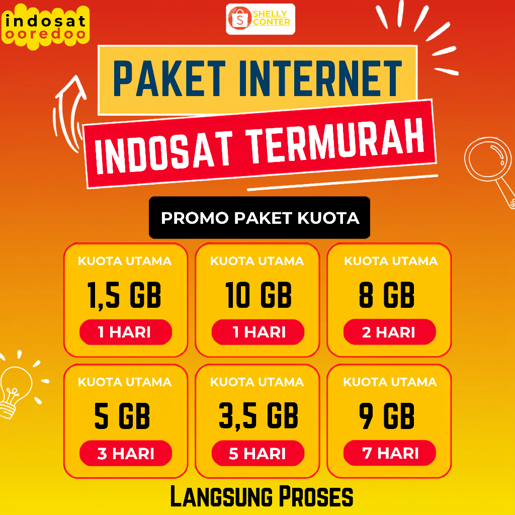 Paket Internet harian Indosat Ooredoo Promo Paket Kuota 1.5GB 10GB 8GB 5GB 3.5GB 9GB