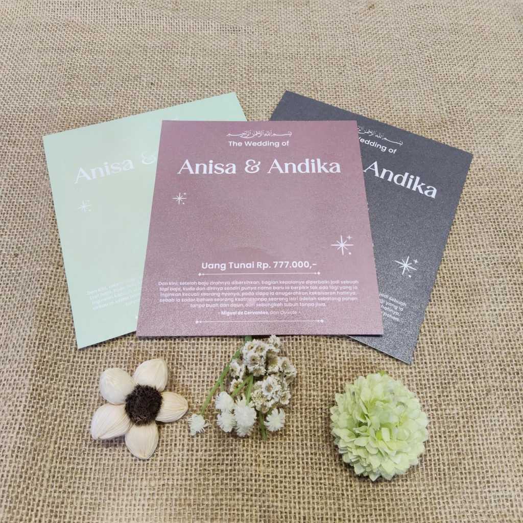 Kertas Printing Mahar Pernikahan Nama Pengantin Bahan Kertas jasmine