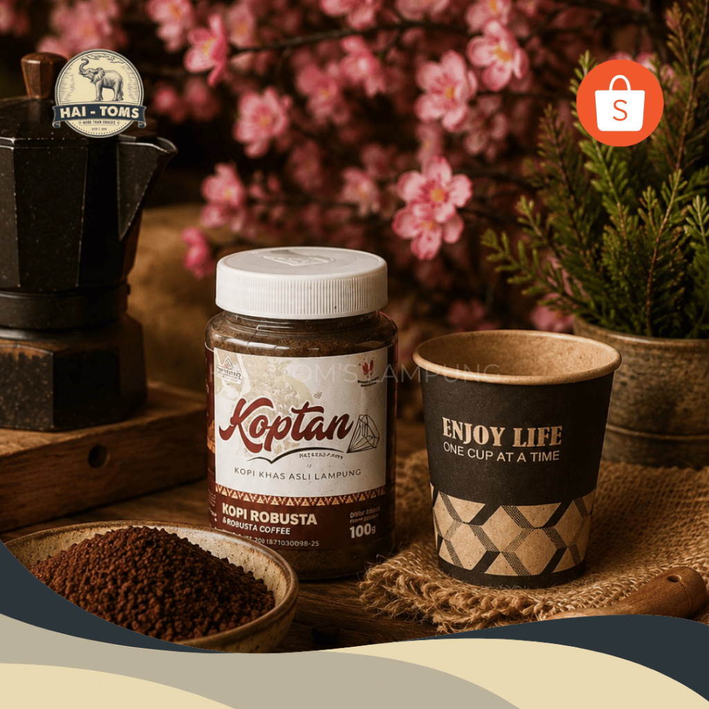Koptan Kopi Robusta Asli Lampung  Botol 100 Gram