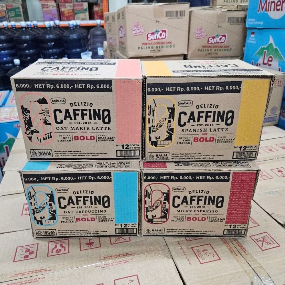 ED 03.27 CAFFINO BRAZILIAN ESPRESSO 200ML RASA OAT CAPPUCINO - OAT MARIE LATTE - SPANISH LATE - MILK