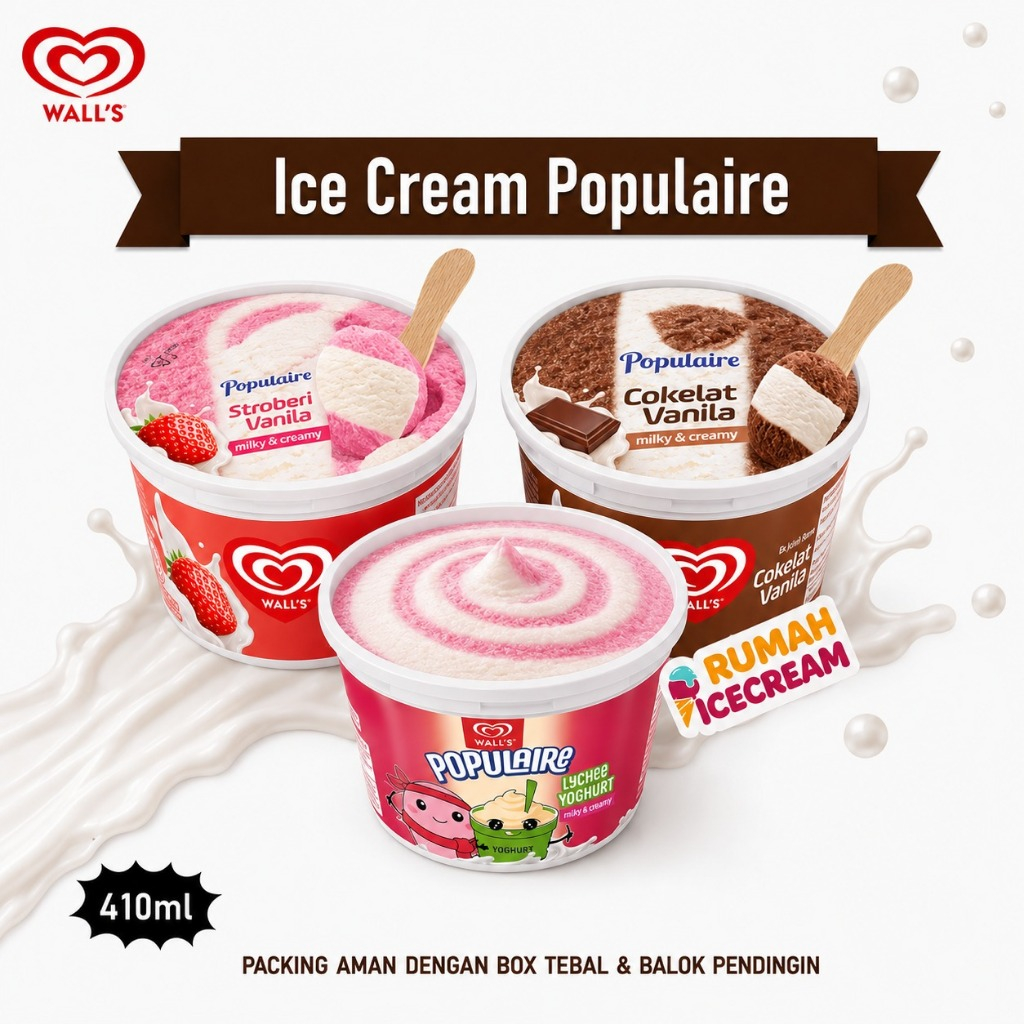 Ice Cream Walls Cup Populaire