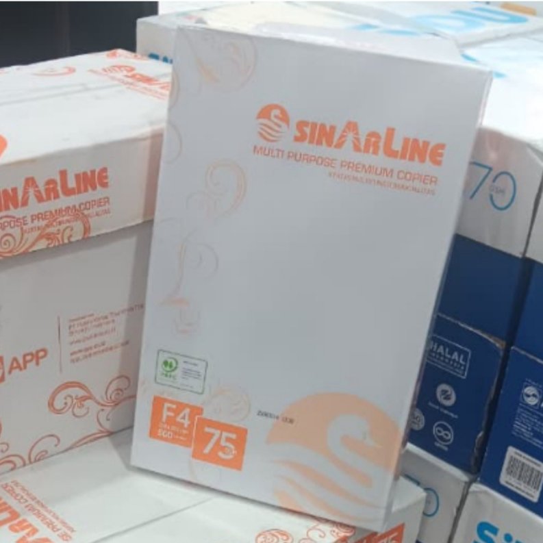 SINARLINE KERTAS HVS 1 DUS 5 RIM / SINAR LINE F4 1 BOX / HVS SINARLINE / SNL / HVS SINARLINE 5 RIM