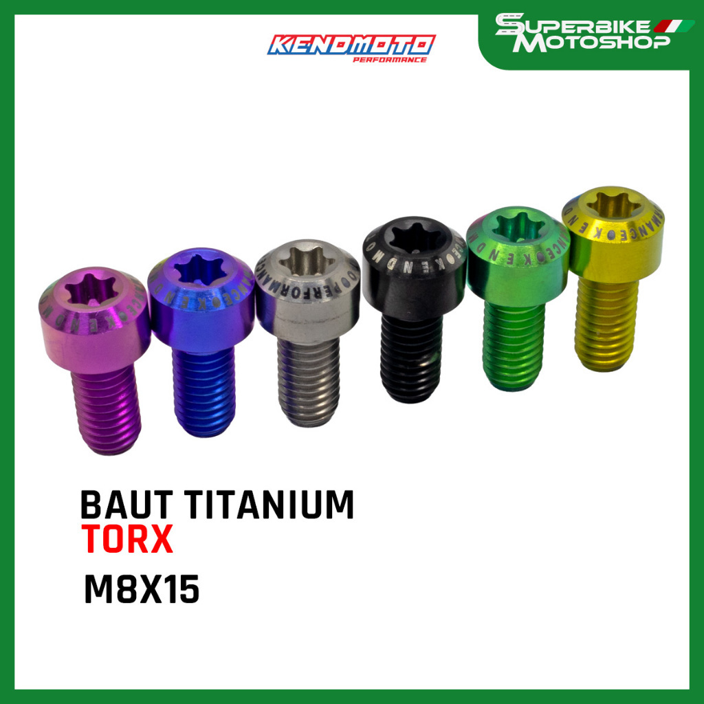 KENDMOTO Titanium Baut TORX M8x15