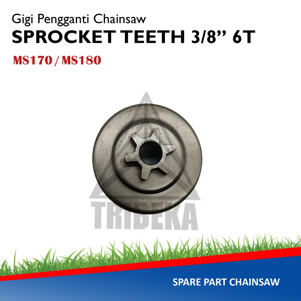 Sprocket Teeth 3/8" 6T Gigi Sprocket Chainsaw MS170 / MS180