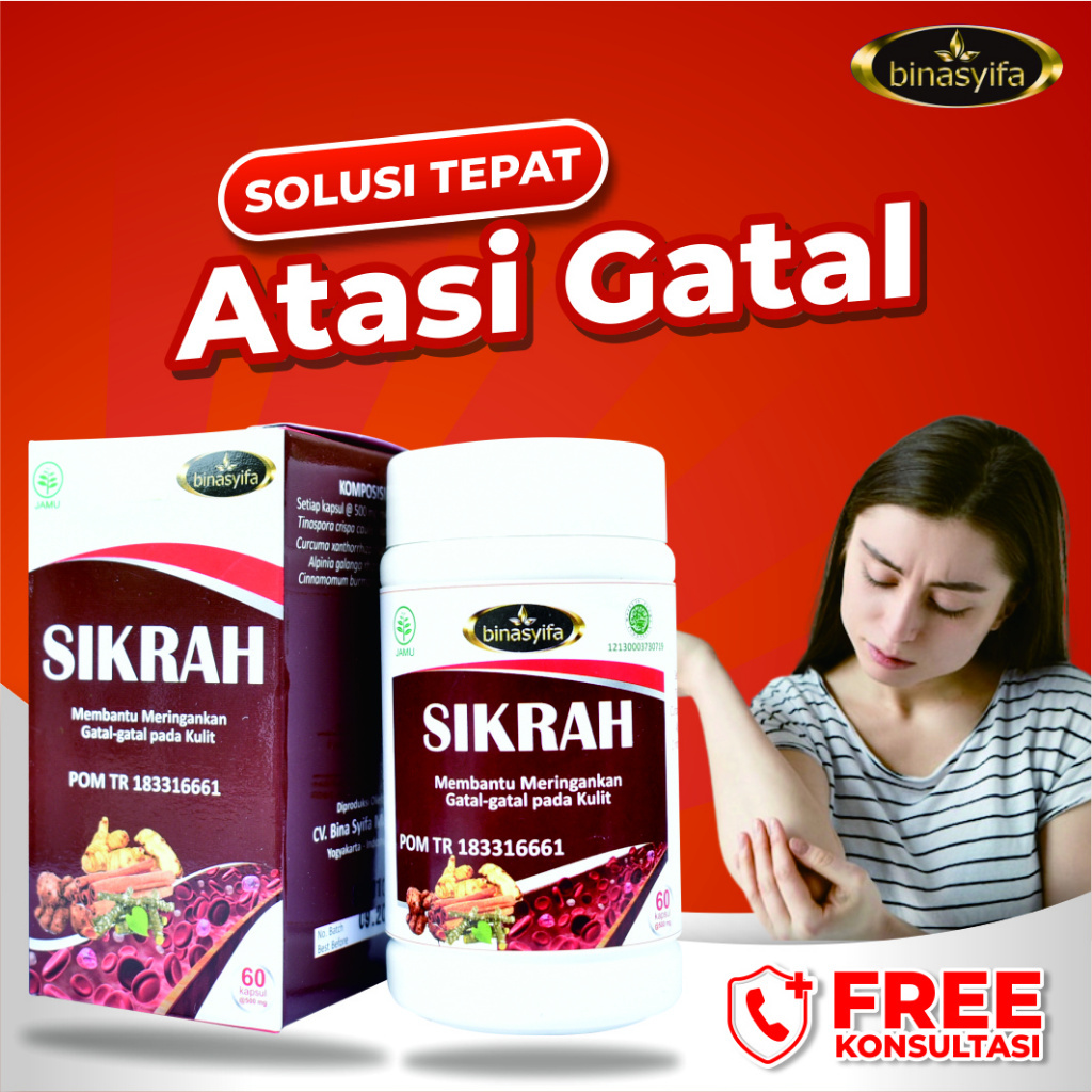 SIKRAH Obat Gatal -gatal Kulit Alergi Darah Kotor