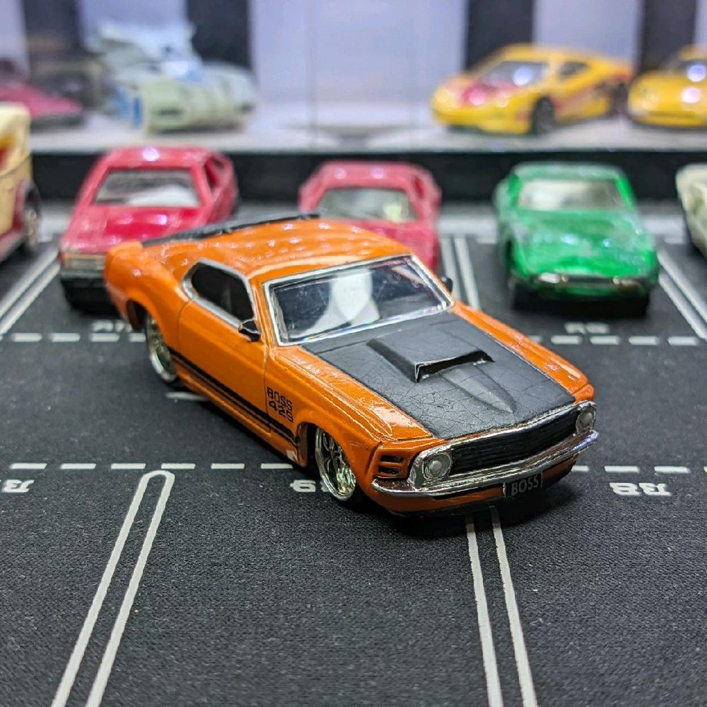 Jada Dub City Big Time Muscle 70 Ford Mustang Boss 429 Orange Loose Junk