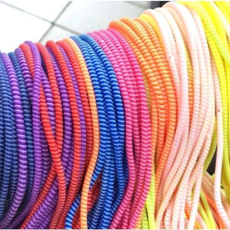 Pelindung Kabel Spiral 3 / 2 / 1 Warna Warni Spiral Cable O Protect Universal Pelilit Cable Protecto