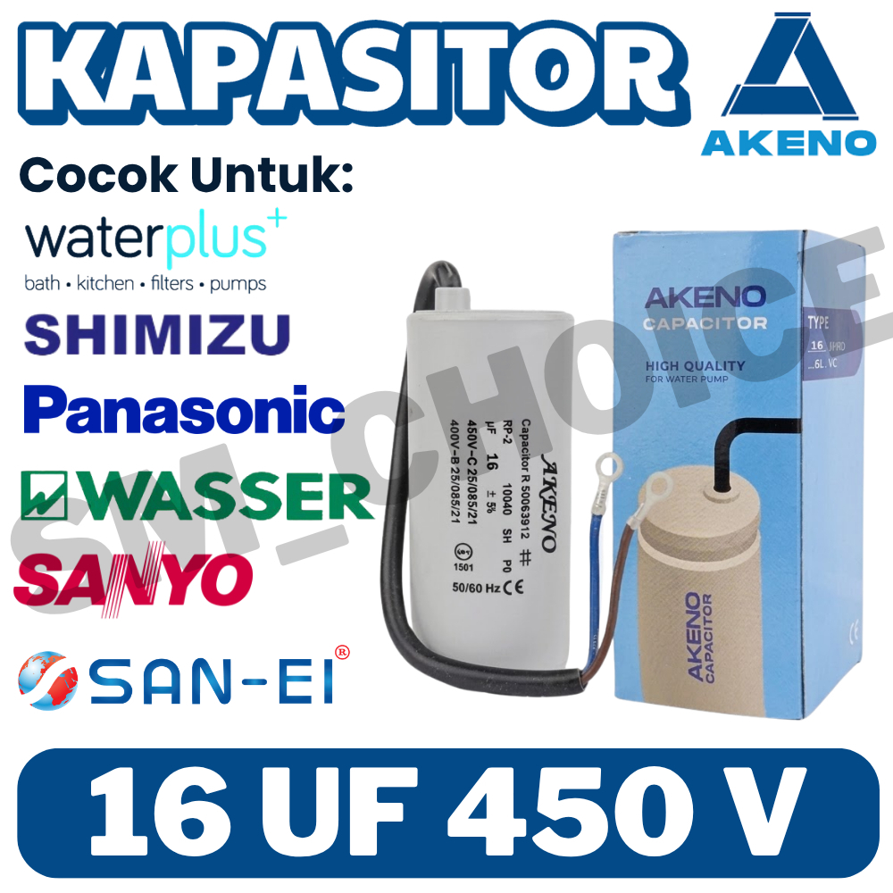AKENO KAPASITOR 16UF 450V AKENO BULAT CAPACITOR AKENO 16 UF MIKRO 450 VOLT AKENO