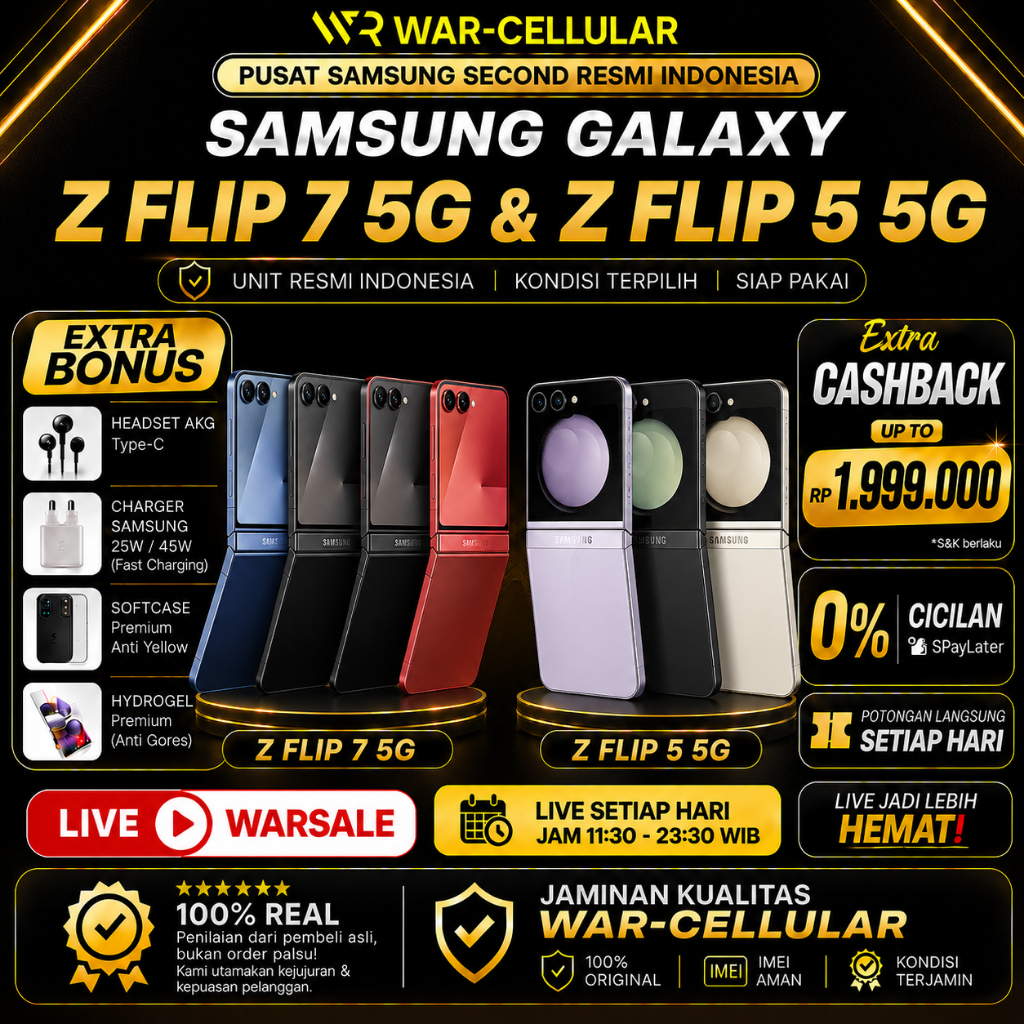 SEIN | SAMSUNG GALAXY Z FLIP 5 & 7 5G | 512GB 256GB| SECOND