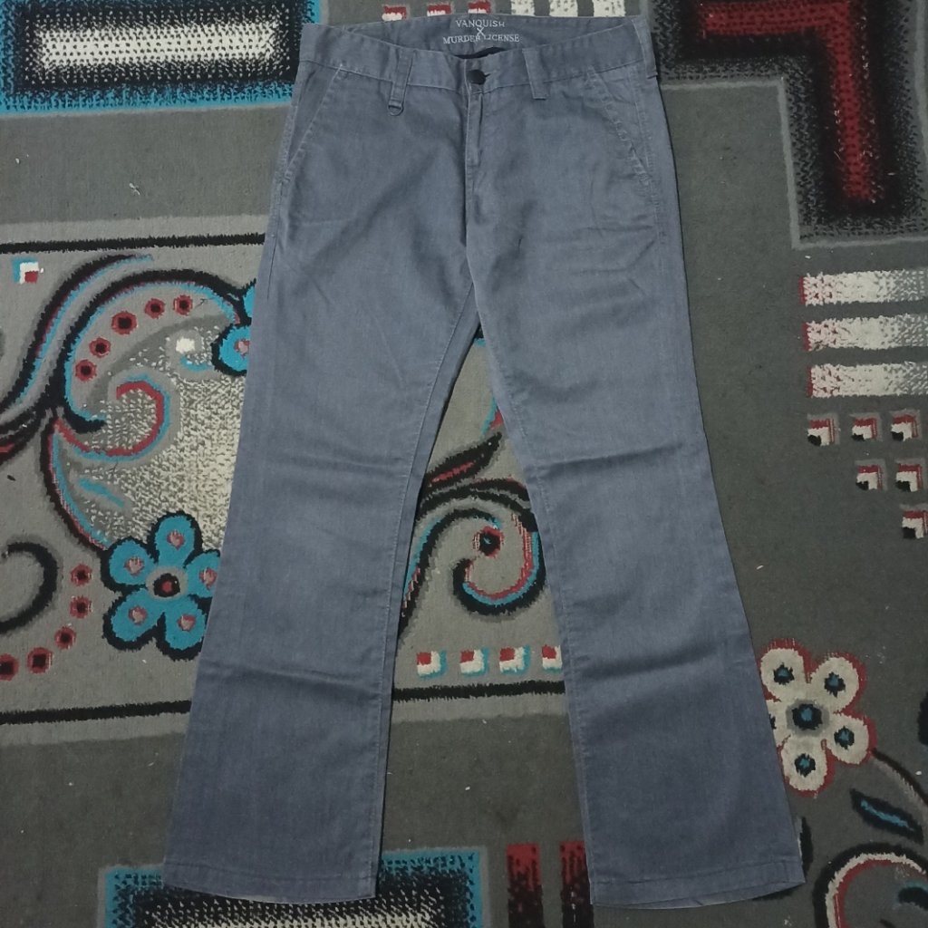 Vanquish Tokyo x Murder License Flared Workpants Made in Japan Celana Chino Long Pants Y2K