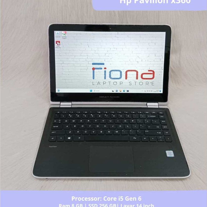 Laptop HP Pavilion x360 | core i5 Gen 6 | ram 8GB SSD 256 GB